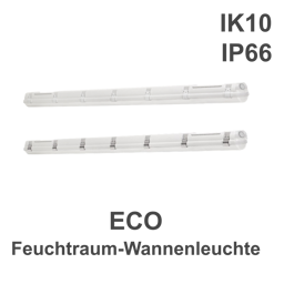 LED-Feuchtraum-Wannenleuchte, IP66, ECO, L 615 mm